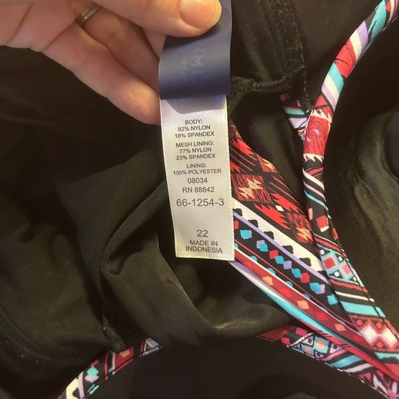 Swimsuits For All Underwire Cut Out One Piece, size 22. - Picture 8 of 8